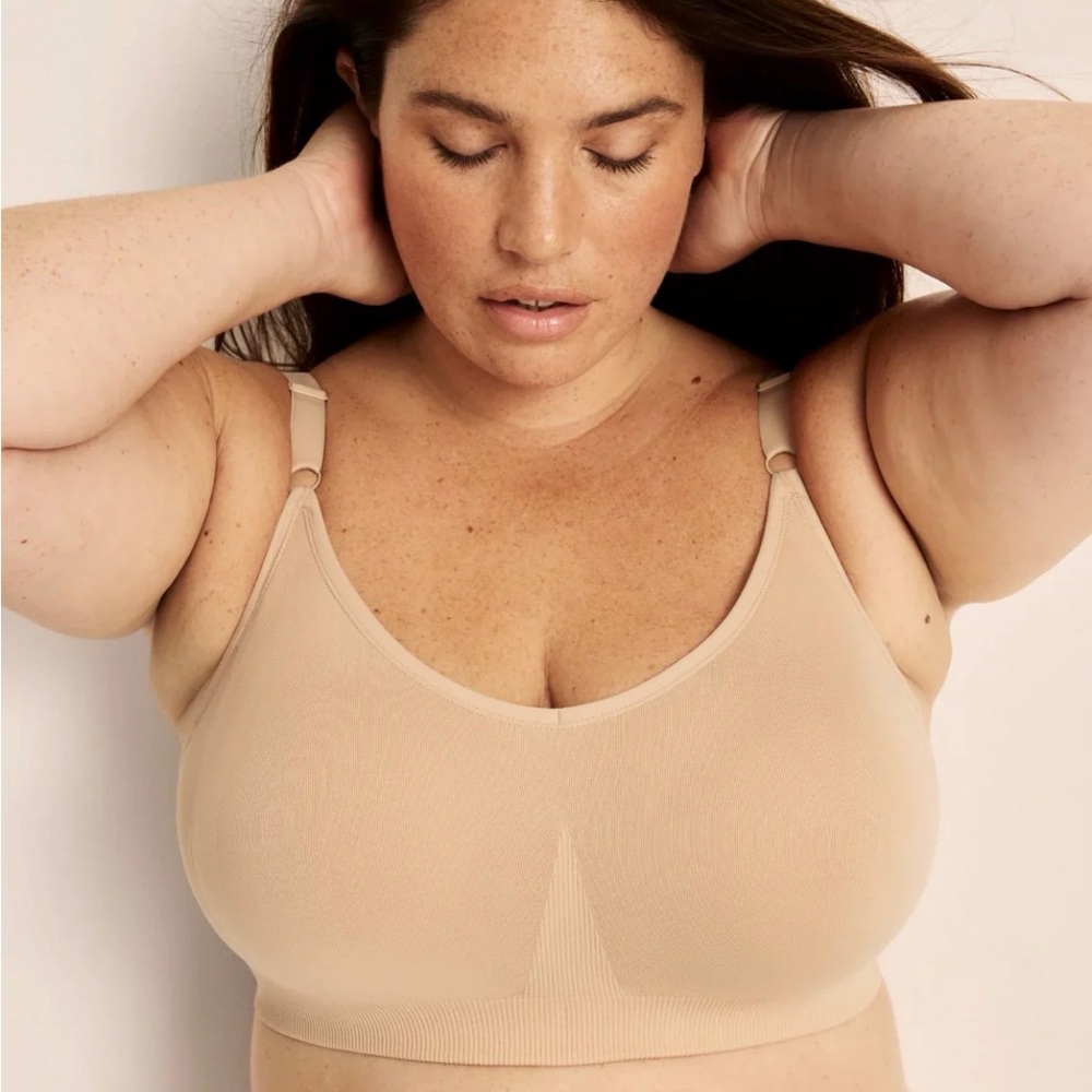 Knix Good to Go Seamless Bra Size XXL++ in Beige